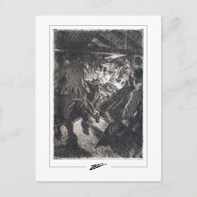 Anders Zorn #371 - vykort för konst (Framsida)