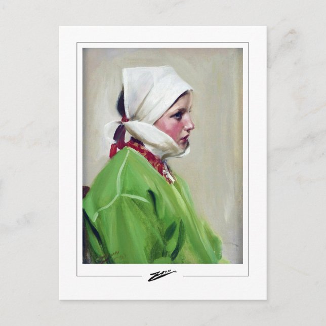 Anders Zorn #378 - vykort för konst (Framsida)