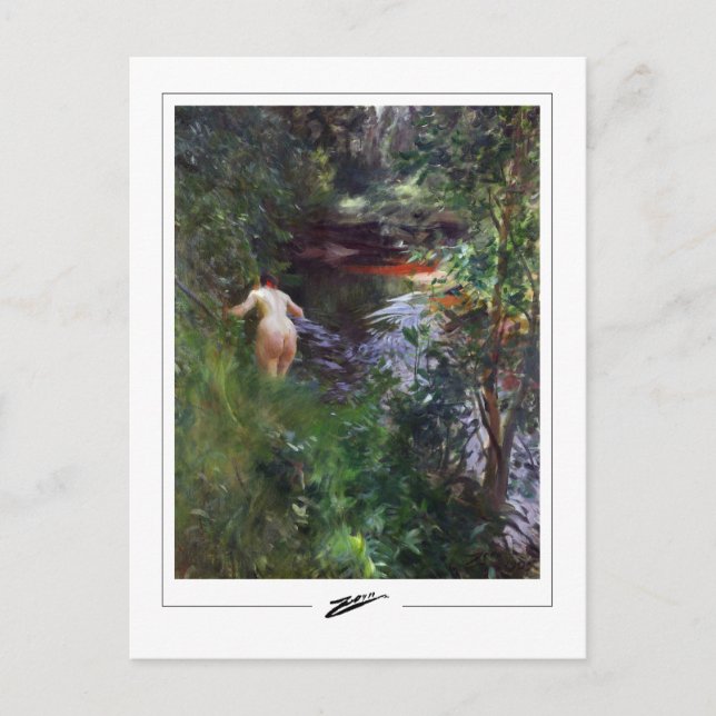 Anders Zorn #3 - Finkonst Postkort Vykort (Framsida)