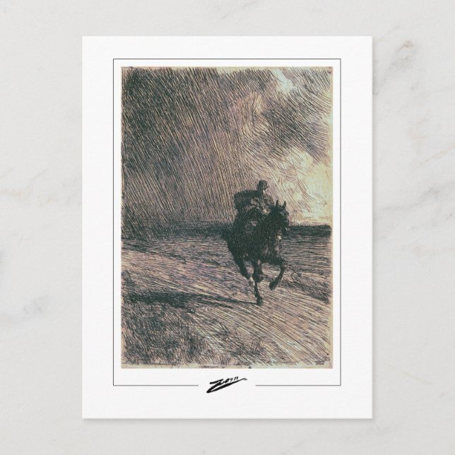Anders Zorn #54 - vykort för konstföremål (Framsida)