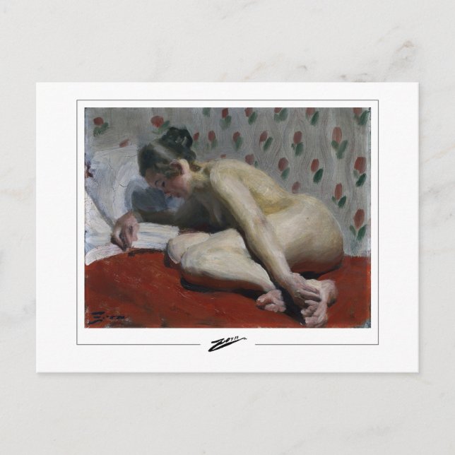 Anders Zorn #5 - vykort för konst (Framsida)