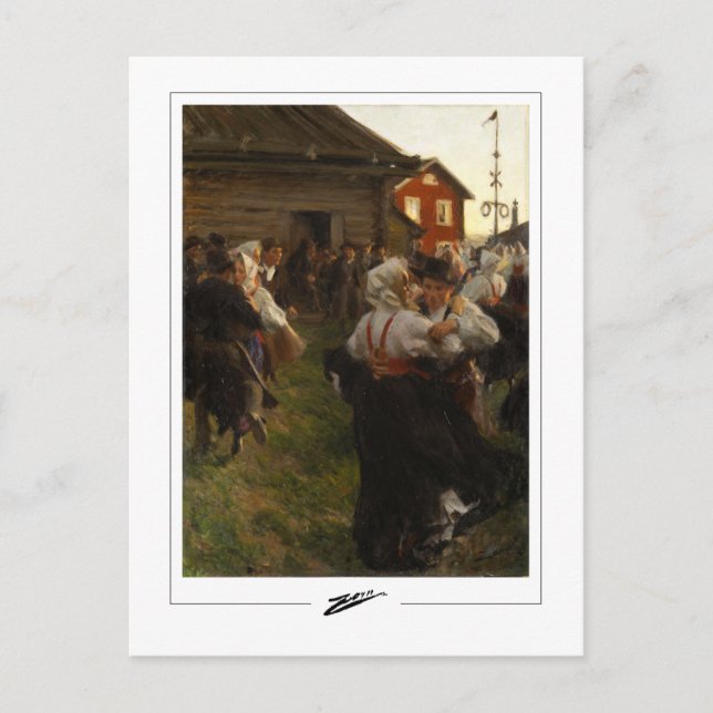 Anders Zorn #72 - Finkonst Postkort Vykort (Framsida)