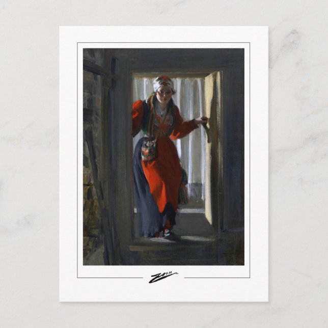 Anders Zorn #80 - Finkonstpostkort Vykort (Framsida)