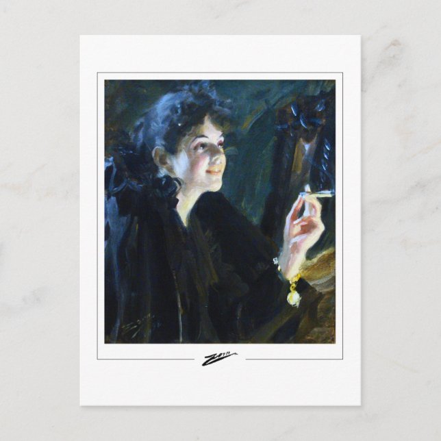 Anders Zorn #85 - vykort för konstföremål (Framsida)
