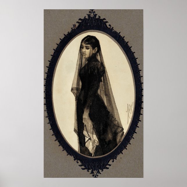 Anders Zorn, Änkan Poster (Framsidan)