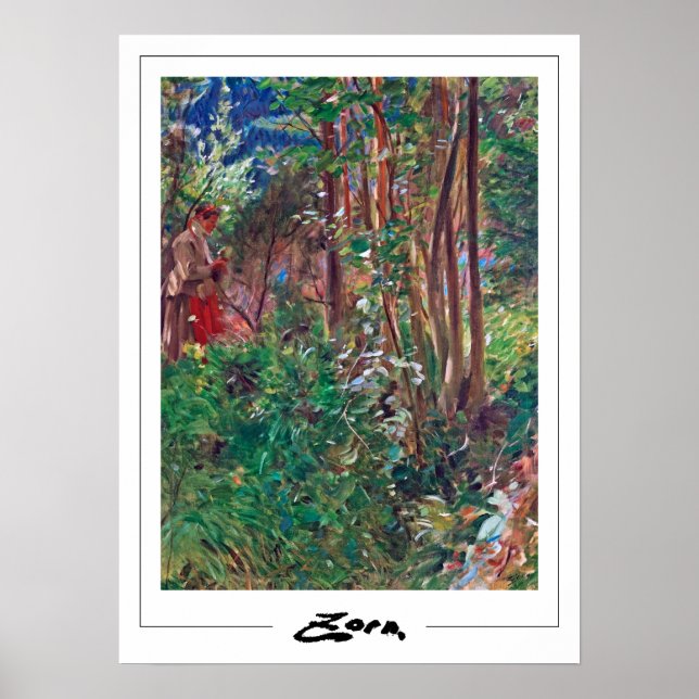 Anders Zorn Zedign Art Poster #135 (Framsidan)