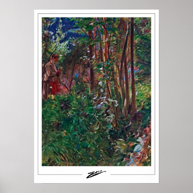 Anders Zorn Zedign Art Poster #15 (Framsidan)