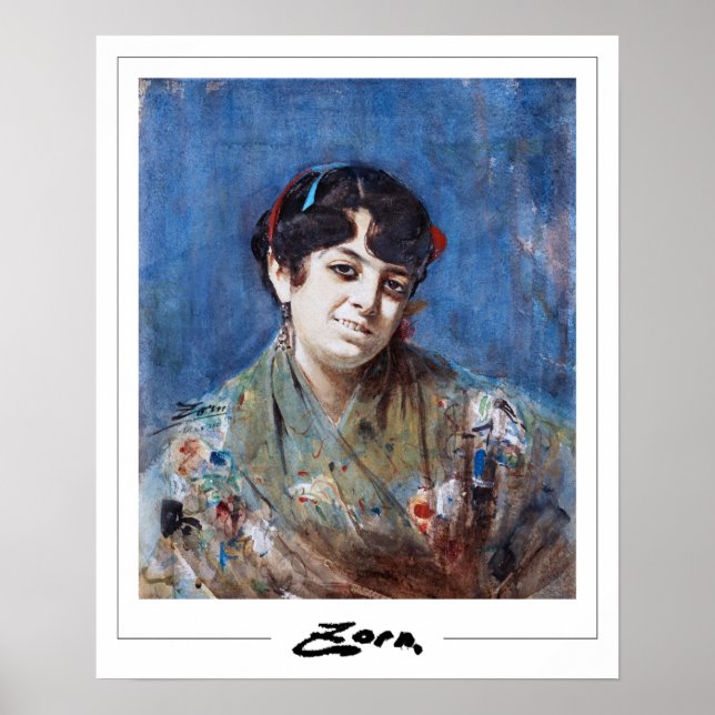 Anders Zorn Zedign Art Poster #156 (Framsidan)