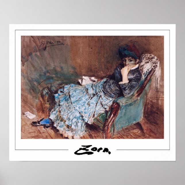 Anders Zorn Zedign Art Poster #163 (Framsidan)
