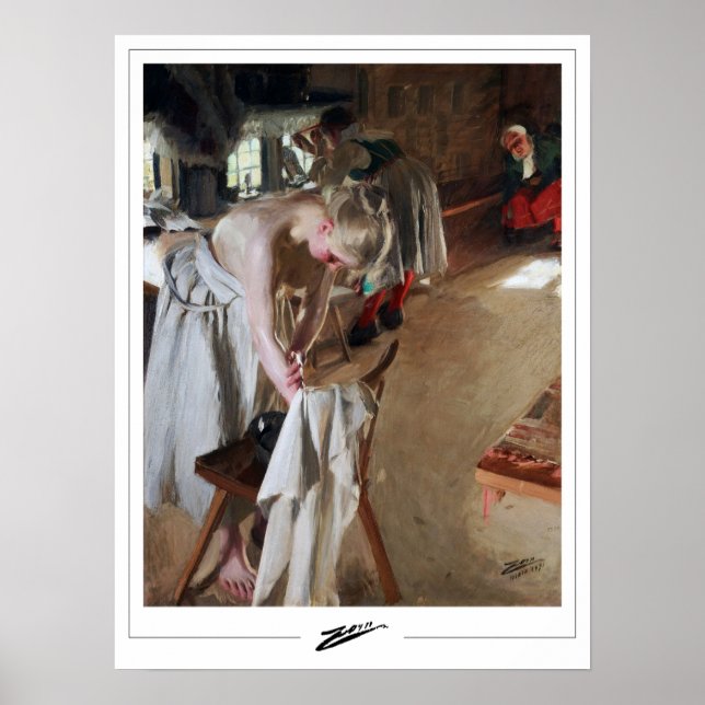 Anders Zorn Zedign Art Poster #178 (Framsidan)