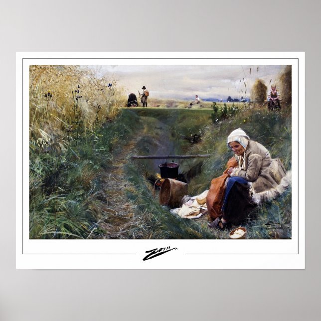 Anders Zorn Zedign Art Poster #26 (Framsidan)