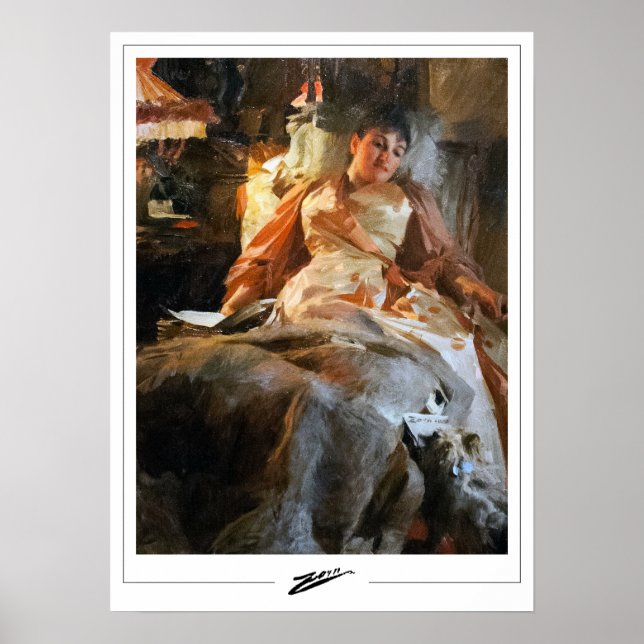 Anders Zorn Zedign Art Poster #28 (Framsidan)