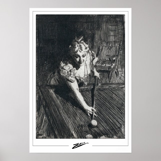 Anders Zorn Zedign Art Poster #309 (Framsidan)