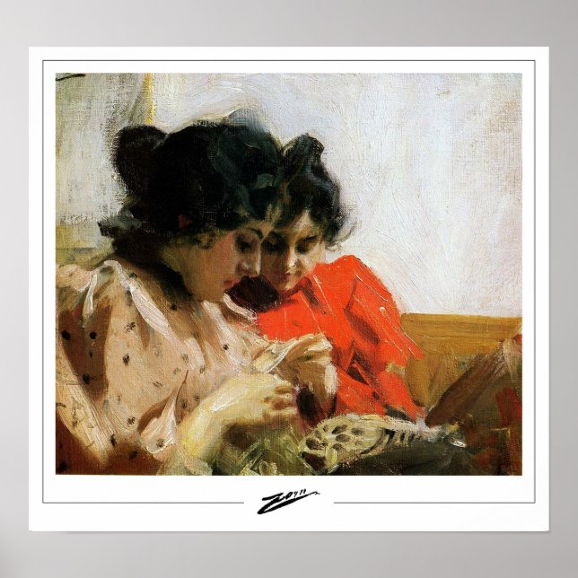 Anders Zorn Zedign Art Poster #330 (Framsidan)