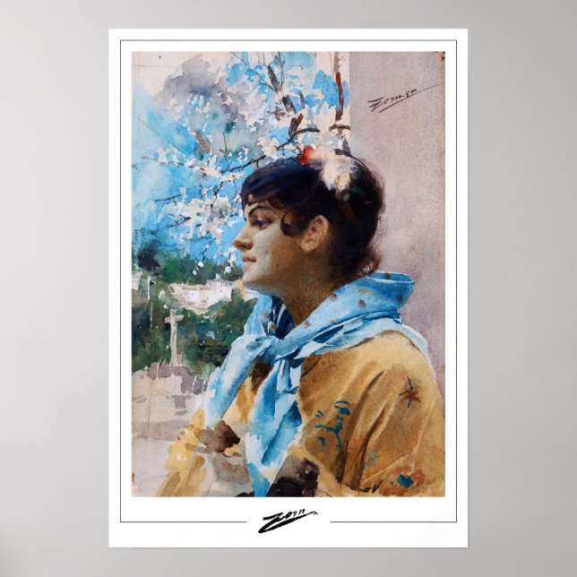 Anders Zorn Zedign Art Poster #353 (Framsidan)