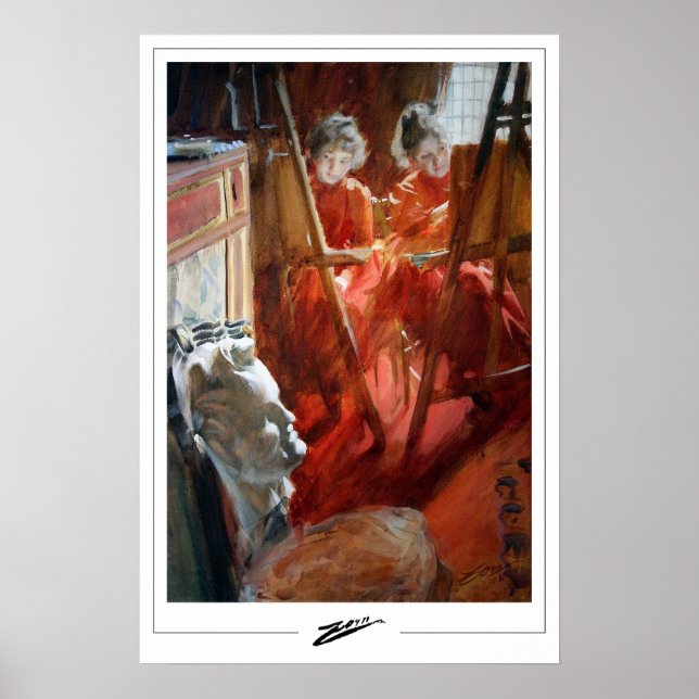 Anders Zorn Zedign Art Poster #366 (Framsidan)