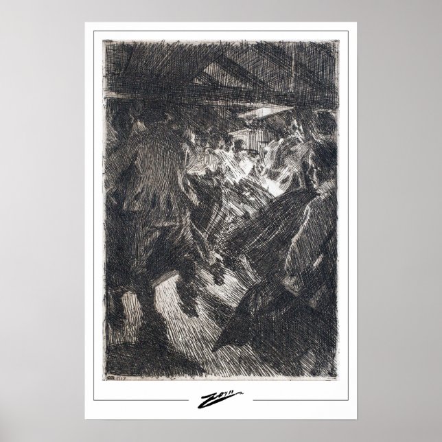 Anders Zorn Zedign Art Poster #371 (Framsidan)