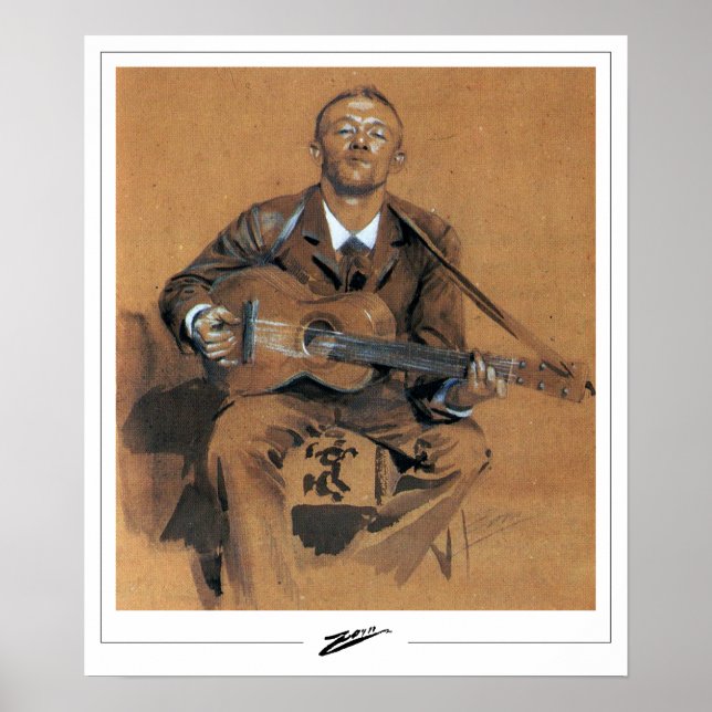 Anders Zorn Zedign Art Poster #376 (Framsidan)