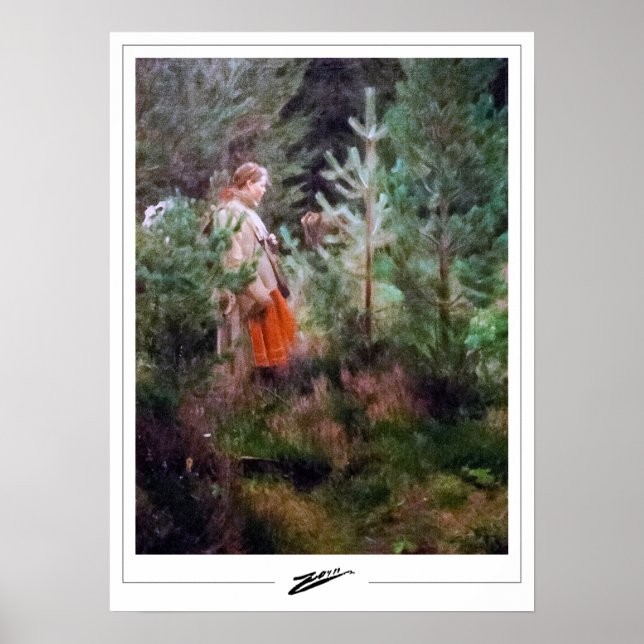 Anders Zorn Zedign Art Poster #7 (Framsidan)