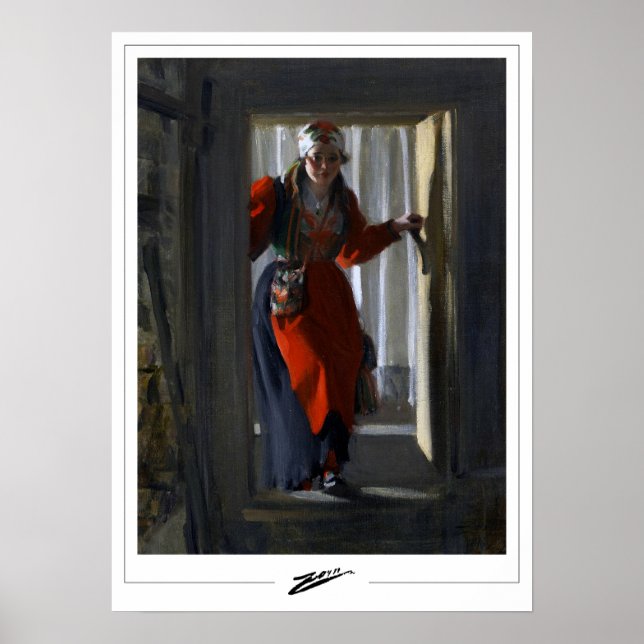 Anders Zorn Zedign Art Poster #80 (Framsidan)