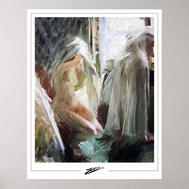 Anders Zorn Zedign Art Poster nr 12 (Framsidan)