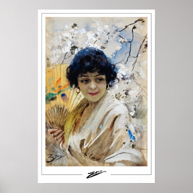 Anders Zorn Zedign Art Poster nr 18 (Framsidan)