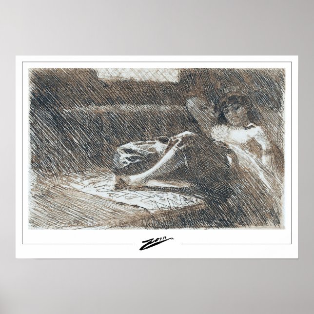 Anders Zorn Zedign Art Poster nr 219 (Framsidan)