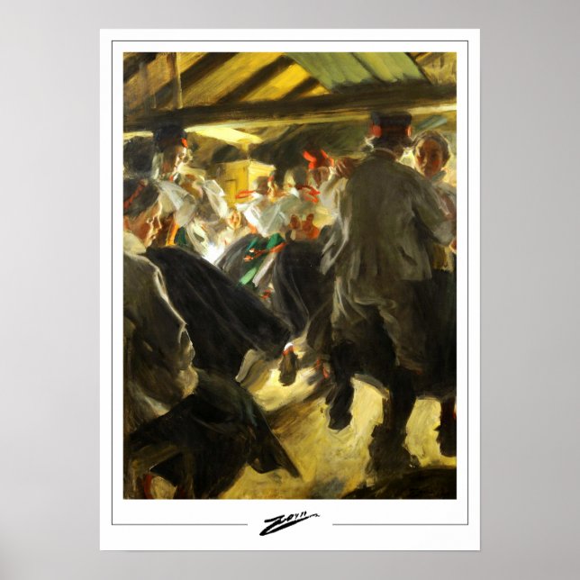 Anders Zorn Zedign Art Poster nr 269 (Framsidan)
