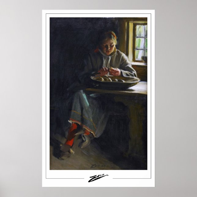 Anders Zorn Zedign Art Poster nr 277 (Framsidan)
