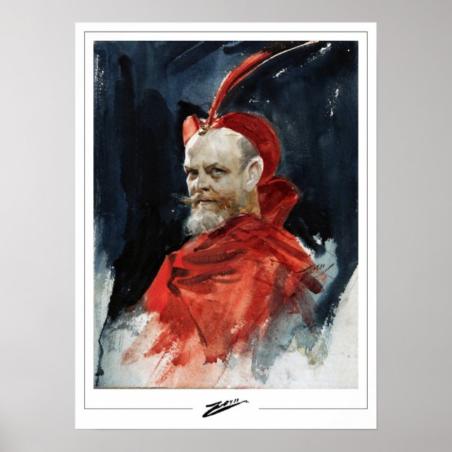 Anders Zorn Zedign Konstaffisch #14 Poster (Framsidan)