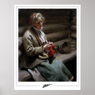 Anders Zorn Zedign konstaffisch #211 Poster
