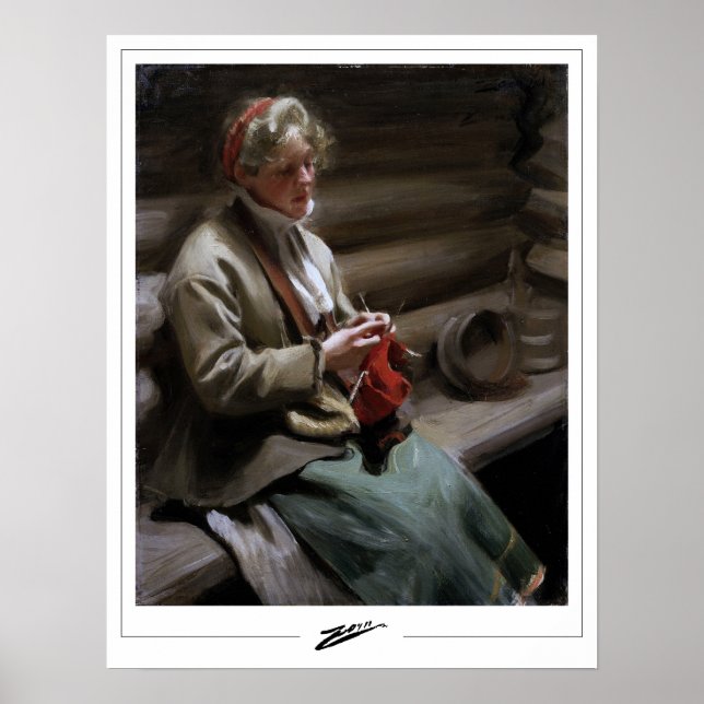 Anders Zorn Zedign konstaffisch #211 Poster (Framsidan)
