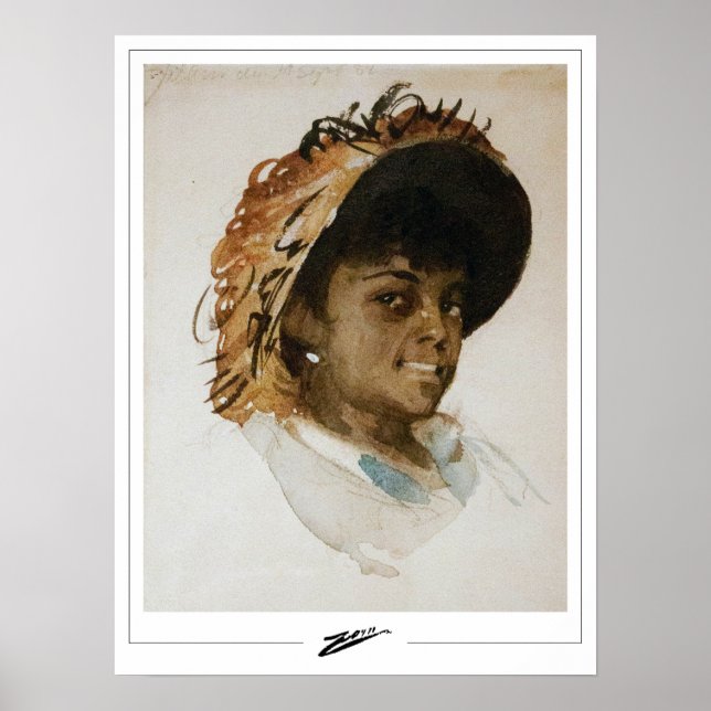 Anders Zorn Zedign konstaffisch #347 Poster (Framsidan)