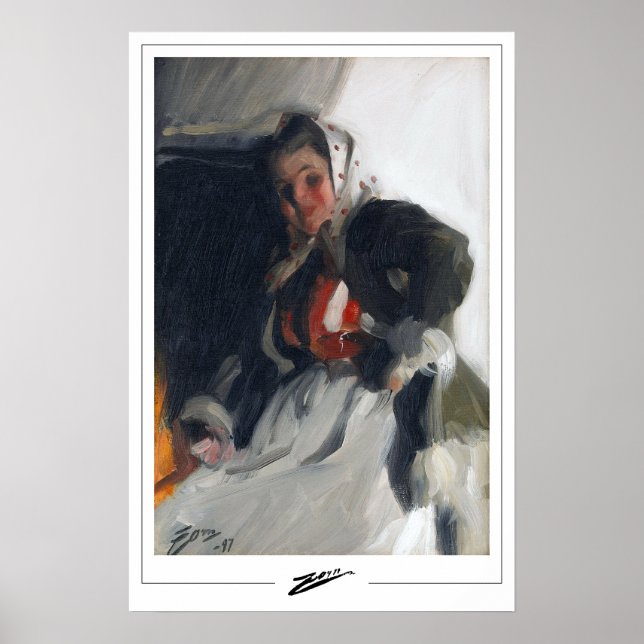 Anders Zorn Zedign konstaffisch #368 Poster (Framsidan)