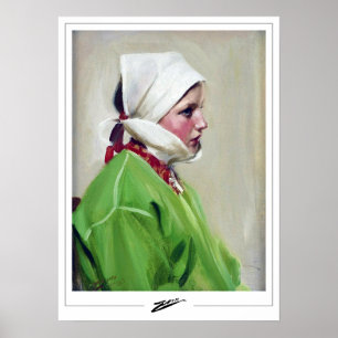 Anders Zorn Zedign konstaffisch #378 Poster