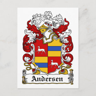 Andersen Family Crest Vykort