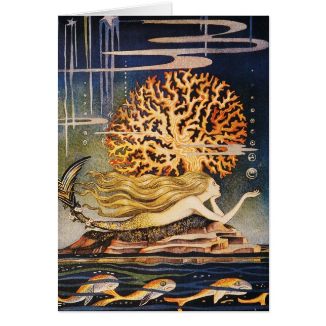 Andersen: Lite sjöjungfruteckning OBS Kort (Framsidan)