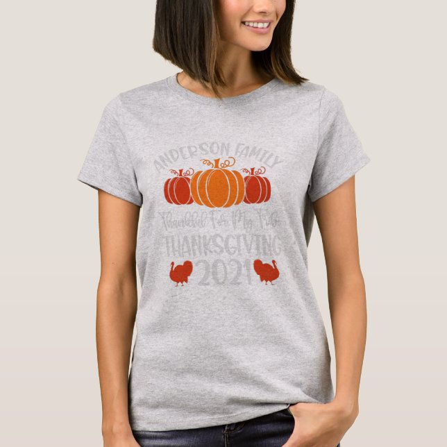 Anderson Family Thanksgiving 2021 Reunion T Shirt (Framsida)