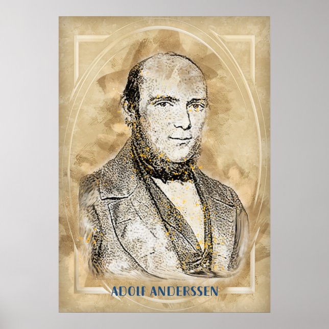Anderssen Adolf, schackspelare Poster (Framsidan)