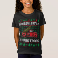 Andersson Familj Ugly jul Sweater Red Lastbil F