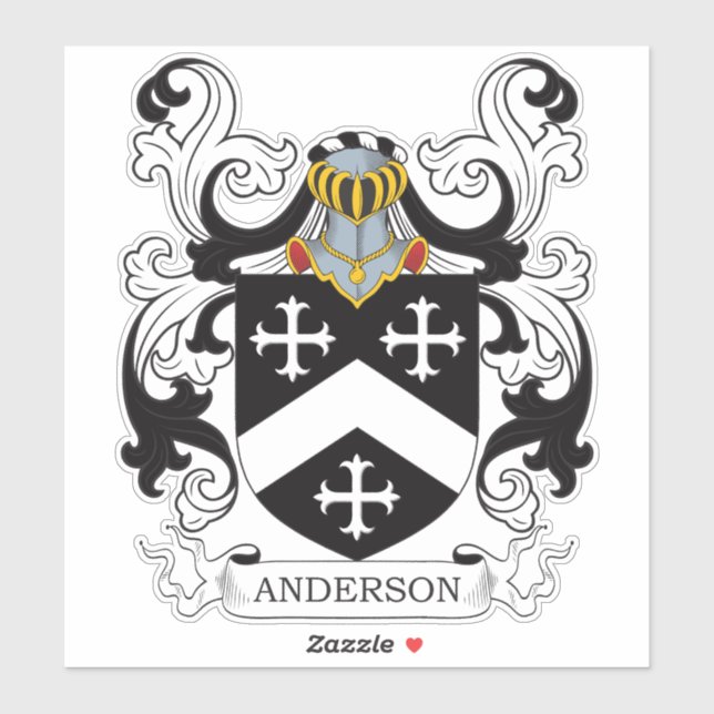 Andersson Family Crest Klistermärken (Ark)