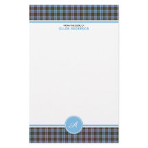 Andersson Family Tartan Light Blue Play Monogram