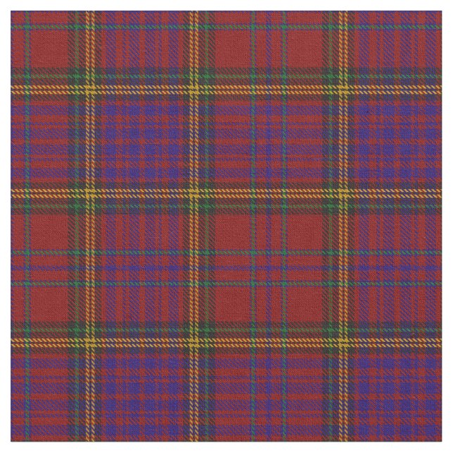 Andersson i Kinnekära Red Klan Tartan Tyg (Närbild)