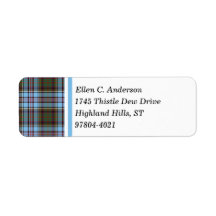 Andersson Klan Light Blue Scottish Tartan
