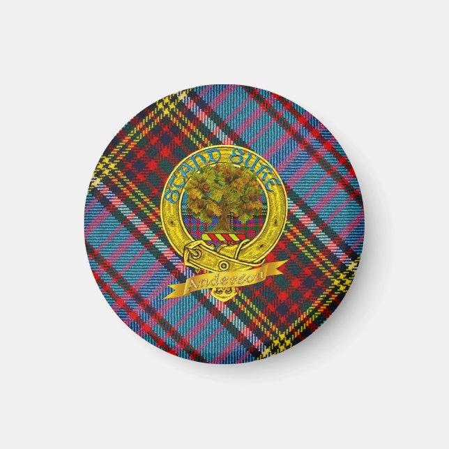 Andersson Klan Tartan & Motif Magnet (Framsidan)