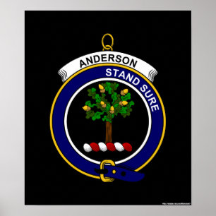Andersson - klanvapensköld poster