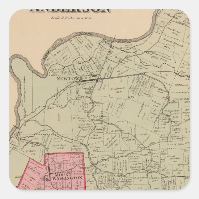 Andersson, Ohio Fyrkantigt Klistermärke (Framsida)