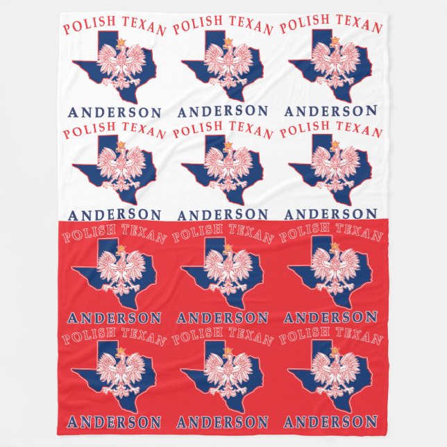 Andersson polsk texan Large Fleece Blanket (Framsidan)