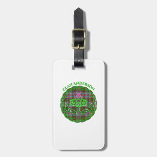 Andersson Scottish Tartan Celtic Thistle Bagagebricka