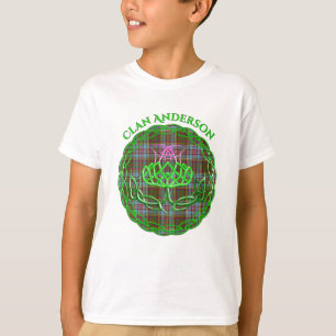 Andersson Scottish Tartan Celtic Thistle T Shirt